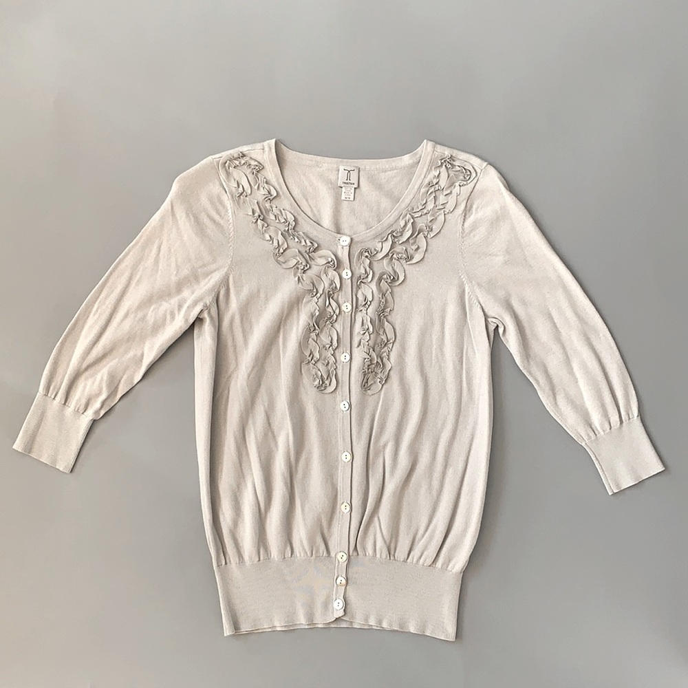 Tristan Taupe Button-Up
